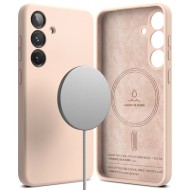 Силиконов кейс с MagSafe за Samsung Galaxy S25 от Ringke Silicone Magnetic - Pink Sand