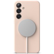 Силиконов кейс с MagSafe за Samsung Galaxy S25 от Ringke Silicone Magnetic - Pink Sand