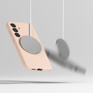 Силиконов кейс с MagSafe за Samsung Galaxy S25 от Ringke Silicone Magnetic - Pink Sand