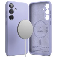 Силиконов кейс с MagSafe за Samsung Galaxy S25 от Ringke Silicone Magnetic - Lavender