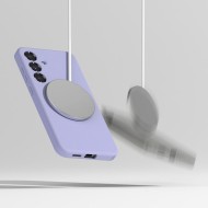 Силиконов кейс с MagSafe за Samsung Galaxy S25 от Ringke Silicone Magnetic - Lavender