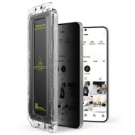 2 х Стъклен протектор със затъмняване на дисплей за Samsung Galaxy S25 от Ringke Easy Slide 2-Pack - Privacy