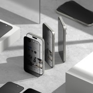2 х Стъклен протектор със затъмняване на дисплей за Samsung Galaxy S25 от Ringke Easy Slide 2-Pack - Privacy