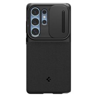 Кейс с капак за камерата за Samsung Galaxy S25 Ultra от Spigen Optik Armor - Черен