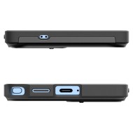 Кейс с капак за камерата за Samsung Galaxy S25 Ultra от Spigen Optik Armor - Черен