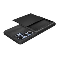 Удароустойчив кейс с MagSafe за Samsung Galaxy S25 Ultra от Spigen Slim Armor Mag - Black