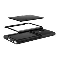 Удароустойчив кейс с MagSafe за Samsung Galaxy S25 Ultra от Spigen Slim Armor Mag - Black
