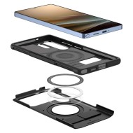 Удароустойчив кейс с MagSafe за Samsung Galaxy S25 Ultra от Spigen Slim Armor Mag - Black