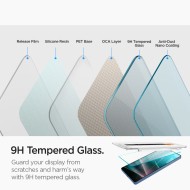 2 стъклени протектора за дисплей на Samsung Galaxy S25 Ultraот Spigen Glas.TR "Ez Fit" HD - Прозрачни