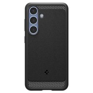 Удароустойчив кейс с MagSafe за Samsung Galaxy S25 от Spigen Rugged Armor Mag - Matte Black