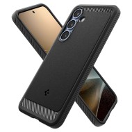 Удароустойчив кейс с MagSafe за Samsung Galaxy S25 от Spigen Rugged Armor Mag - Matte Black