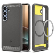 Удароустойчив кейс с MagSafe за Samsung Galaxy S25  от Spigen Rugged Armor Mag - Marble Grey