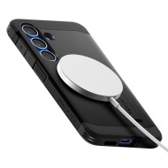 Удароустойчив, твърд кейс с MagSafe за Samsung Galaxy S25 от Spigen Tough Armor - Black