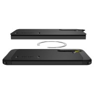 Удароустойчив, твърд кейс с MagSafe за Samsung Galaxy S25 от Spigen Tough Armor - Black