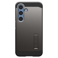 Удароустойчив, твърд кейс с MagSafe за Samsung Galaxy S25 от Spigen Tough Armor - Gunmetal