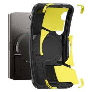 Удароустойчив, твърд кейс с MagSafe за Samsung Galaxy S25 от Spigen Tough Armor - Gunmetal