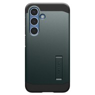 Удароустойчив, твърд кейс с MagSafe за Samsung Galaxy S25 от Spigen Tough Armor - Abyss Green