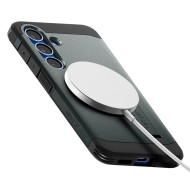 Удароустойчив, твърд кейс с MagSafe за Samsung Galaxy S25 от Spigen Tough Armor - Abyss Green