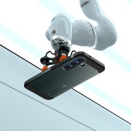 Удароустойчив, твърд кейс с MagSafe за Samsung Galaxy S25 от Spigen Tough Armor - Abyss Green