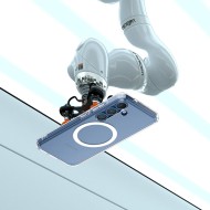 Удароустойчив кейс с MagSafe пръстен за Samsung Galaxy S25  от Spigen Ultra Hybrid Mag - Бял