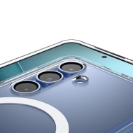 Удароустойчив кейс с MagSafe пръстен за Samsung Galaxy S25  от Spigen Ultra Hybrid Mag - Бял