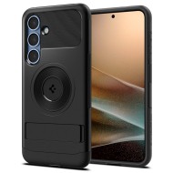 Удароустойчив кейс с MagSafe за Samsung Galaxy S25 от Spigen Slim Armor Mag - Black
