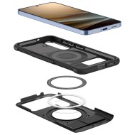 Удароустойчив кейс с MagSafe за Samsung Galaxy S25 от Spigen Slim Armor Mag - Black