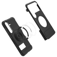 Удароустойчив кейс с MagSafe за Samsung Galaxy S25 от Spigen Slim Armor Mag - Black