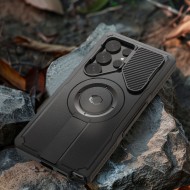 360 градусов калъф с MagSafe за Samsung Galaxy S25 Ultra от Tech-Protect Kevlar - Black