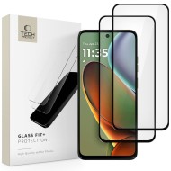 2 x Стъклен протектор за дисплей на Motorola G15 / G15 Power / G05 / E15 от Tech-Protect Glass Fit+ - Black