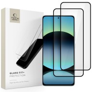2 x Стъклен протектор за дисплей на Xiaomi Redmi Note 14 (4G/5G) / Poco M7 Pro 5G  от Tech-Protect Glass Fit+ - Black