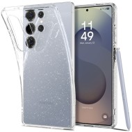 Удароустойчив, силиконов кейс за Samsung Galaxy S25 Ultra от Spigen Liquid Crystal - Glitter Crystal