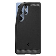 Удароустойчив кейс с MagSafe за Samsung Galaxy S25 Ultra от Spigen Rugged Armor Mag - Matte Black