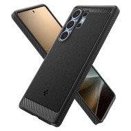 Удароустойчив кейс с MagSafe за Samsung Galaxy S25 Ultra от Spigen Rugged Armor Mag - Matte Black
