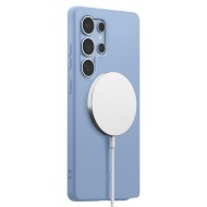 Силиконов кейс с МagSafe за Samsung Galaxy S25 Ultra от Spigen Fit - Sapphire Blue 
