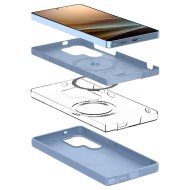 Силиконов кейс с МagSafe за Samsung Galaxy S25 Ultra от Spigen Fit - Sapphire Blue 