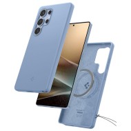 Силиконов кейс с МagSafe за Samsung Galaxy S25 Ultra от Spigen Fit - Sapphire Blue 