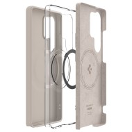 Силиконов кейс с МagSafe за Samsung Galaxy S25 Ultra от Spigen Fit - Natural Titanium 