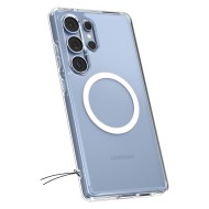 Удароустойчив кейс с MagSafe пръстен за Samsung Galaxy S25 Ultra  от Spigen Ultra Hybrid Mag - Бял
