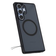 Удароустойчив кейс с MagSafe пръстен за Samsung Galaxy S25 Ultra  от Spigen Ultra Hybrid Mag - Frost Black