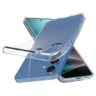 Удароустойчив, силиконов кейс за Samsung Galaxy S25 от Spigen Liquid Crystal - Crystal Clear
