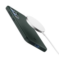 Тънък кейс с MagSafe за Samsung Galaxy S25 от Spigen Thin Fit Mag - Abyss Green