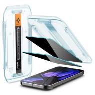 2 броя стъклени протектори за дисплей на Google Pixel 9 / 9 Pro от от Spigen Glas.TR "Ez Fit" HD - Privacy