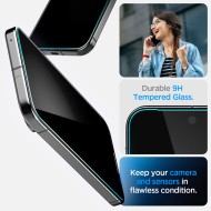 2 броя стъклени протектори за дисплей на Google Pixel 9 / 9 Pro от от Spigen Glas.TR "Ez Fit" HD - Privacy