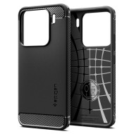 Удароустойчив кейс за Xiaomi 15 от Spigen Rugged Armor - Matte Black