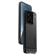 Удароустойчив кейс за Xiaomi 15 от Spigen Rugged Armor - Matte Black