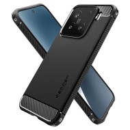 Удароустойчив кейс за Xiaomi 15 от Spigen Rugged Armor - Matte Black