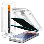 2 броя стъклени протектори за дисплей на Samsung Galaxy S25 Ultra от от Spigen Glas.TR "Ez Fit" HD - Privacy