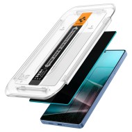 2 броя стъклени протектори за дисплей на Samsung Galaxy S25 Ultra от от Spigen Glas.TR "Ez Fit" HD - Privacy
