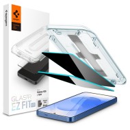 2 броя стъклени протектори за дисплей на Samsung Galaxy S24 / S25 от от Spigen Glas.TR "Ez Fit" - Privacy
